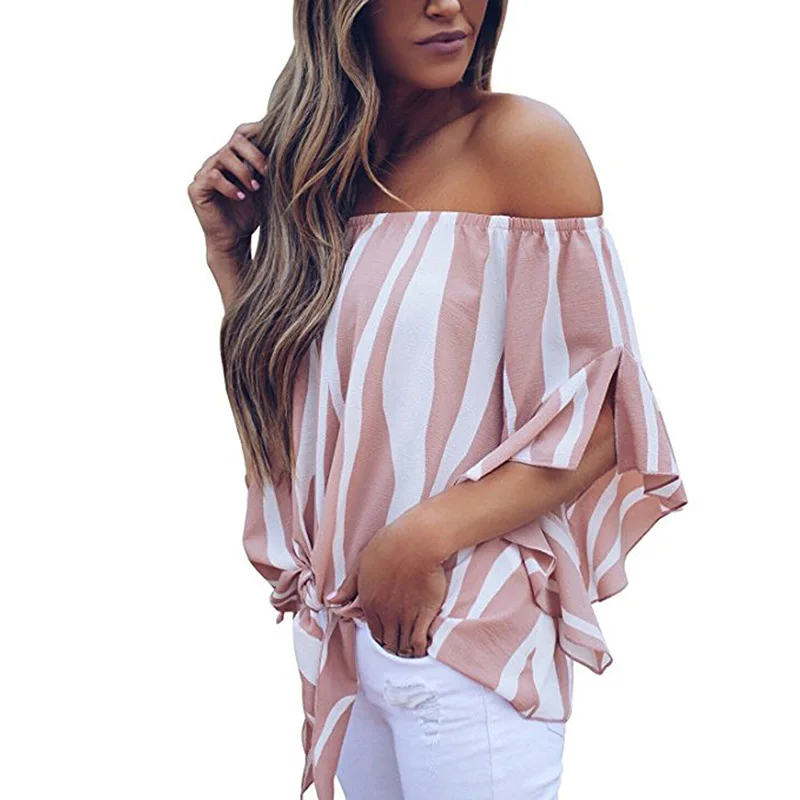 2019 new hot sexy zebra print one word shoulder collar striped trumpet sleeve female chiffon shirt
2019 new hot sexy zebra print one word shoulder collar striped trumpet sleeve female chiffon shirt
