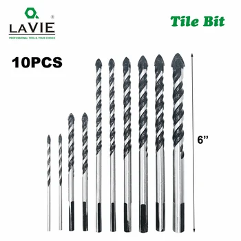 LAVIE 10pcs Multi-functional Extended Glass Drill Bit Triangle Drill Bits For Ceramic Tile Concrete Glass Marble DB02065
LAVIE 10pcs Multi-functional Extended Glass Drill Bit Triangle Drill Bits For Ceramic Tile Concrete Glass Marble DB02065