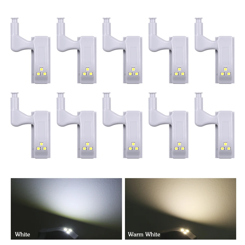 10 pcs LED Under Cabinet Light Cupboard Inner Hinge Lamp Closet Wardrobe Sensor Light Home Kitchen Night Light
10 pcs LED Under Cabinet Light Cupboard Inner Hinge Lamp Closet Wardrobe Sensor Light Home Kitchen Night Light