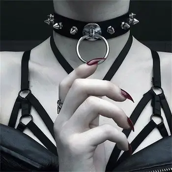 O-Round Gothic Punk Rock Chokers Women Leather Silver Spike Rivet Stud Collar Choker Necklace Harajuku Statement Jewelry Fashion
O-Round Gothic Punk Rock Chokers Women Leather Silver Spike Rivet Stud Collar Choker Necklace Harajuku Statement Jewelry Fashion
