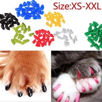 Soft Pet Cat Nail Caps 20pcs Cat Nail Cover Paw Claw Pet Silicone Nail Protector Pet Supplies XS S M L XL XXL
Soft Pet Cat Nail Caps 20pcs Cat Nail Cover Paw Claw Pet Silicone Nail Protector Pet Supplies XS S M L XL XXL