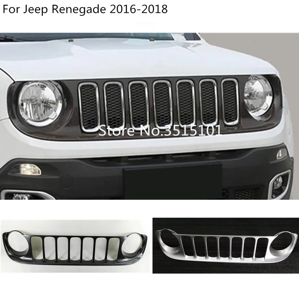 Car Body Styling Cover Protect Detector Trim Front Up Grid Grill Grille Around 1pcs For Jeep Renegade 2016 2017 2018 2019
Car Body Styling Cover Protect Detector Trim Front Up Grid Grill Grille Around 1pcs For Jeep Renegade 2016 2017 2018 2019