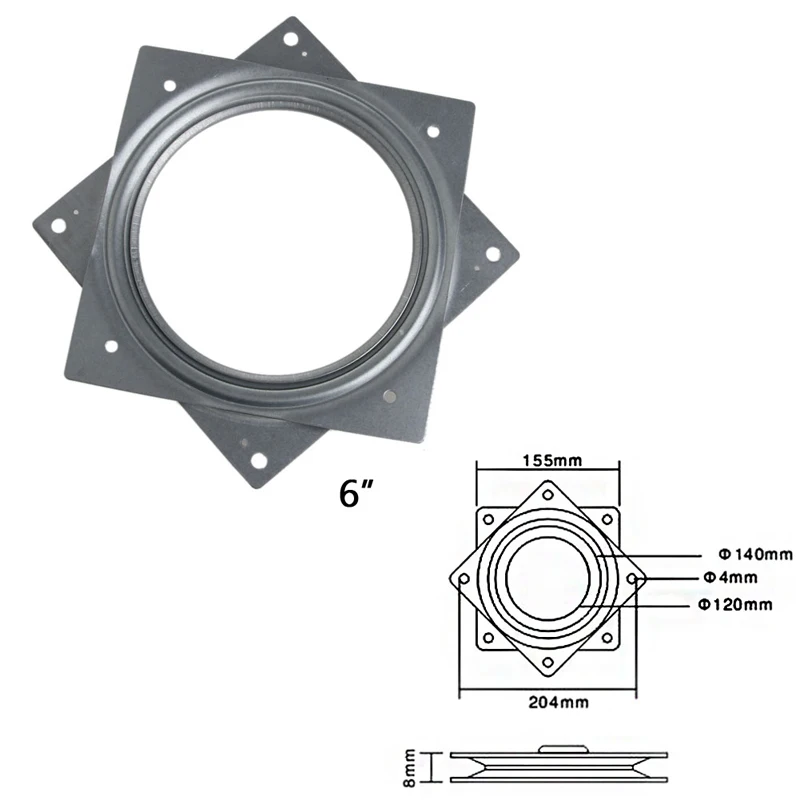 Deeper race groove Round Bearing Swivel Plate Lazy Susan Turntable 3inch 4inch 6inch TV Rack Desk Tool
Deeper race groove Round Bearing Swivel Plate Lazy Susan Turntable 3inch 4inch 6inch TV Rack Desk Tool