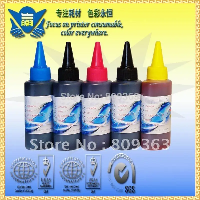 5x100ML UV Refill Dye Ink kit PGI-520 CLI-521For Canon PIXMA IP3600/4600/4700/MP560/620/640/MX860/870 Printer
5x100ML UV Refill Dye Ink kit PGI-520 CLI-521For Canon PIXMA IP3600/4600/4700/MP560/620/640/MX860/870 Printer