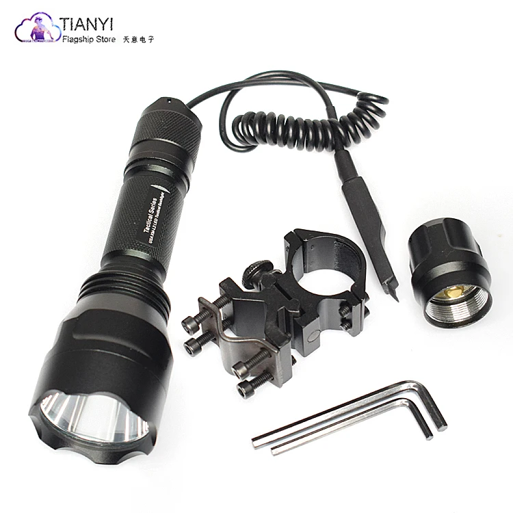 Activefire 18650 battery Airsoft Rifle Scope Shotguns light C8 CREE XM-L2 U3 LED Tactical Flashlight Torch hunting 20mm Mount
Activefire 18650 battery Airsoft Rifle Scope Shotguns light C8 CREE XM-L2 U3 LED Tactical Flashlight Torch hunting 20mm Mount