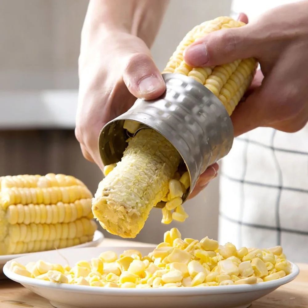 304 Stainless Steel Household Corn Planer Rotary Peeling Corn Thresher Practical Separator Kitchen Appliances Gadgets Durable
304 Stainless Steel Household Corn Planer Rotary Peeling Corn Thresher Practical Separator Kitchen Appliances Gadgets Durable