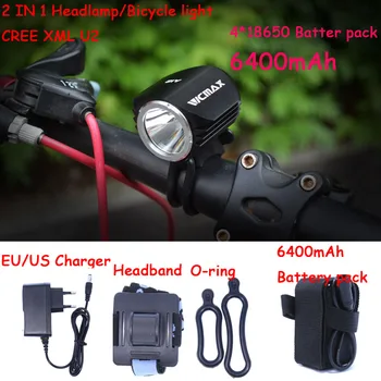 NEW Bicycle Light bike XM-L U2 led Head HeadLight 2000Lm Waterproof Bike Front Light LED HeadLamp +8.4v Battery Pack & Charger
NEW Bicycle Light bike XM-L U2 led Head HeadLight 2000Lm Waterproof Bike Front Light LED HeadLamp +8.4v Battery Pack & Charger