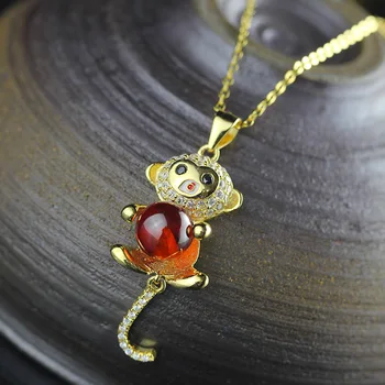 sS925 pure silver jewelry fashion lady beeswax little monkey pendant Year of the monkey line universiade
sS925 pure silver jewelry fashion lady beeswax little monkey pendant Year of the monkey line universiade