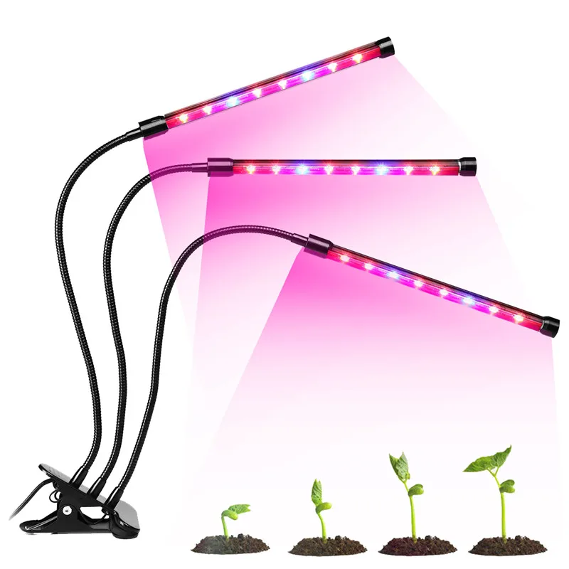 Three Head 36W LED Plant Grow Light Hydroponic 8 Level Adjustable Full Spectrum Growing Lamps
Three Head 36W LED Plant Grow Light Hydroponic 8 Level Adjustable Full Spectrum Growing Lamps