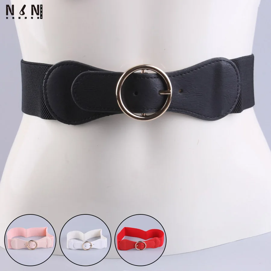 New fashion ring buckles decorated elastic obi female joker garment accessories waist waist decoration leisure V364
New fashion ring buckles decorated elastic obi female joker garment accessories waist waist decoration leisure V364