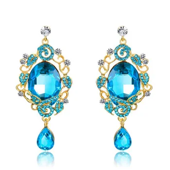 Vintage Big Rhinestone Crystal Water Drop Earrings For Women Party Accessories Fashion Wedding Earrings Gifts
Vintage Big Rhinestone Crystal Water Drop Earrings For Women Party Accessories Fashion Wedding Earrings Gifts