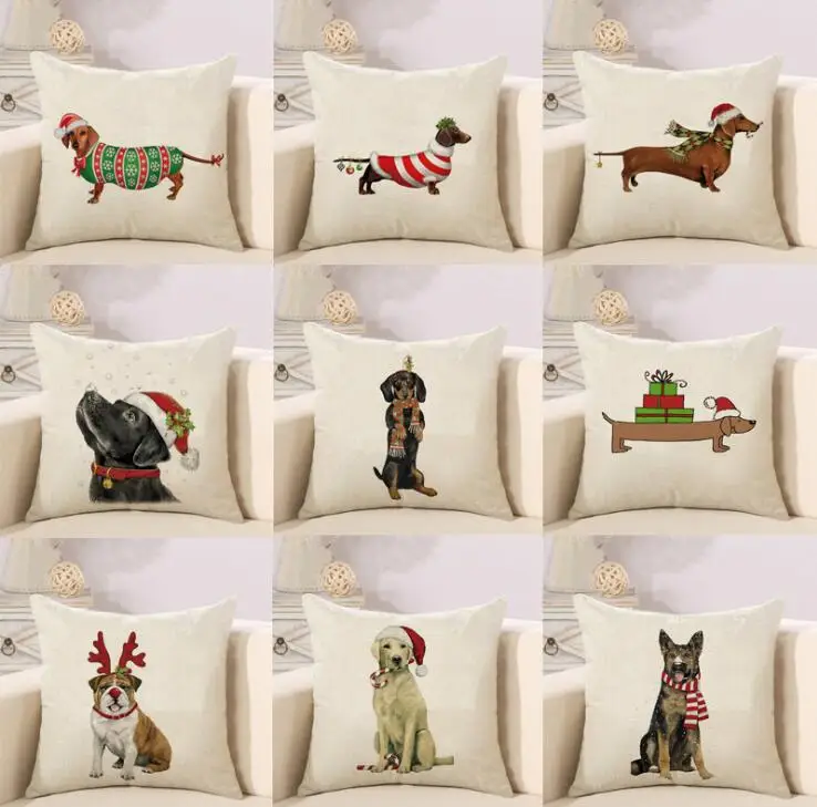 ZENGIA Dachshund Dog Cushion Cover Christmas Pillow Cover Happy Birthday Sausage Dog Pillow Case New Year Gift Home Decoration
ZENGIA Dachshund Dog Cushion Cover Christmas Pillow Cover Happy Birthday Sausage Dog Pillow Case New Year Gift Home Decoration
