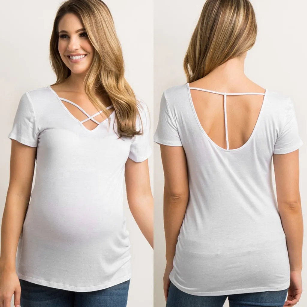 2019 Pregnant Clothes Short Sleeve Maternity Clothes Summer Women Cross Pregnancy T-Shirt Tops Fashion Maternity tops M21#25
2019 Pregnant Clothes Short Sleeve Maternity Clothes Summer Women Cross Pregnancy T-Shirt Tops Fashion Maternity tops M21#25
