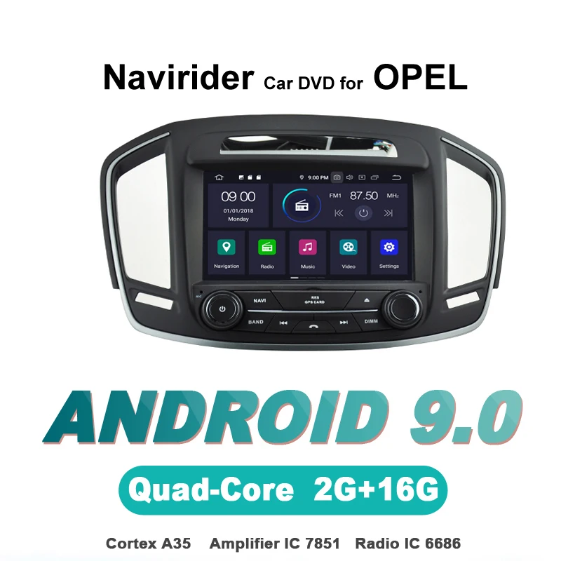 10.1/" Android 8.0 Car Stereo for Buick Regal 2009-2017 GPS navigation Wifi 3G
