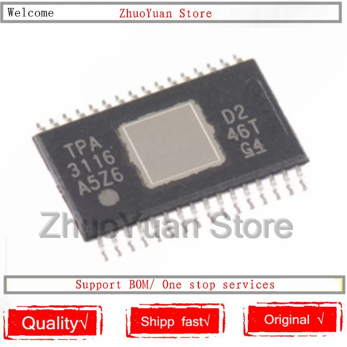 1PCS/lot New original TPA3116D2DADR HTSSOP32 TPA3116D2 HTSSOP-32 TPA3116 IC chip
1PCS/lot New original TPA3116D2DADR HTSSOP32 TPA3116D2 HTSSOP-32 TPA3116 IC chip