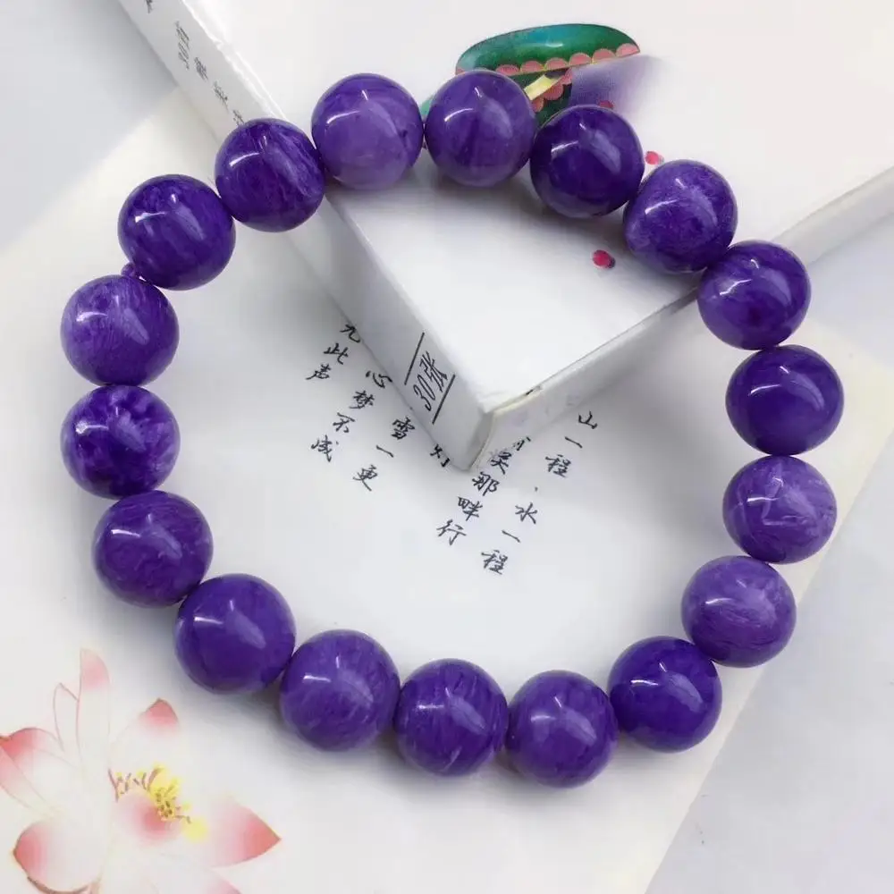 100% Natural Purple Charoite Bracelet Gemstone 11mm Round Beads Jewelry Fashion Women Bracelets Drop Shipping AAAAA
100% Natural Purple Charoite Bracelet Gemstone 11mm Round Beads Jewelry Fashion Women Bracelets Drop Shipping AAAAA