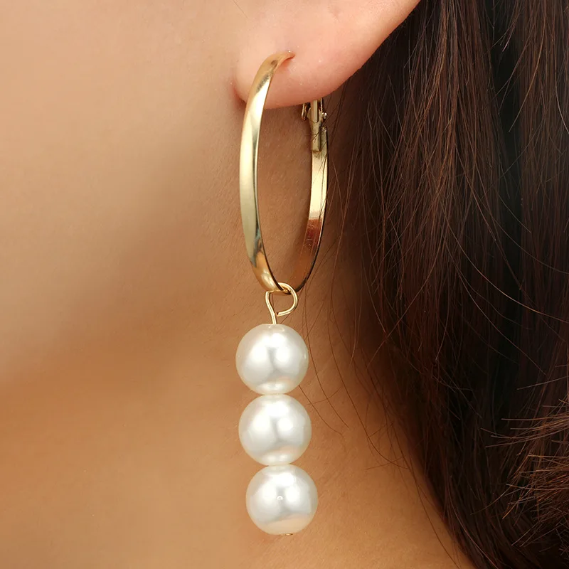 8Seasons New Fashion Women Sweet Round Pearl Drop Earrings Metal Alloy Wedding Elegant Ladies Long Dangle Earrings Jewelry
8Seasons New Fashion Women Sweet Round Pearl Drop Earrings Metal Alloy Wedding Elegant Ladies Long Dangle Earrings Jewelry