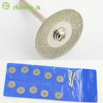 10pcs Electroplated Diamond abrasive cutting disc for stone agate Diameter 16~50mm hole 3mm with shank for dremel tool DT021 
10pcs Electroplated Diamond abrasive cutting disc for stone agate Diameter 16~50mm hole 3mm with shank for dremel tool DT021
