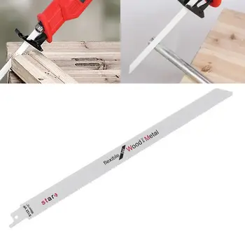 High Carbon Steel S122VF 300mm 12" Reciprocating Saw Blade Effective Flexible For Cutting Wood Woodworking
High Carbon Steel S122VF 300mm 12" Reciprocating Saw Blade Effective Flexible For Cutting Wood Woodworking