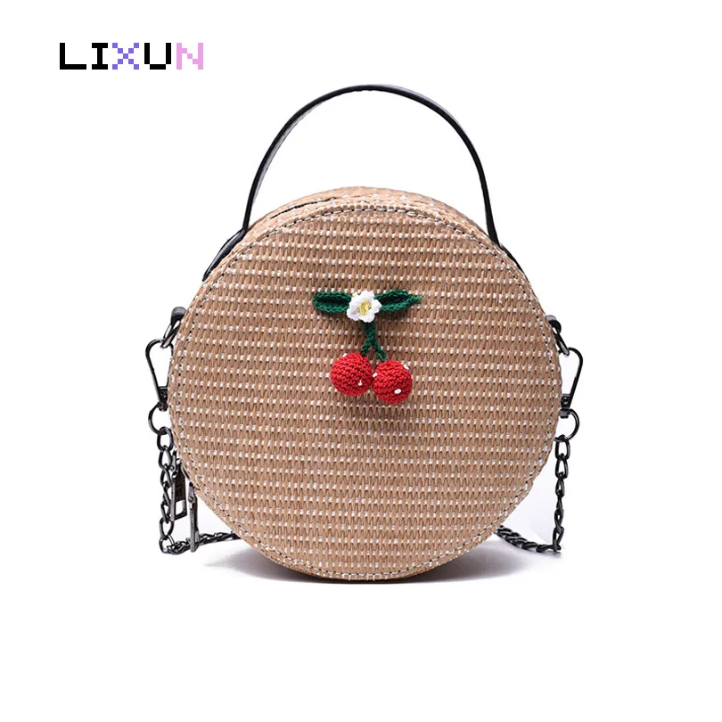 Women Woven Straw Bag Bohemian Cherry Circle Beach Vintage Crossbody Handmade Knitted Shoulder Bags Girls Tote Handbags Clutch
Women Woven Straw Bag Bohemian Cherry Circle Beach Vintage Crossbody Handmade Knitted Shoulder Bags Girls Tote Handbags Clutch