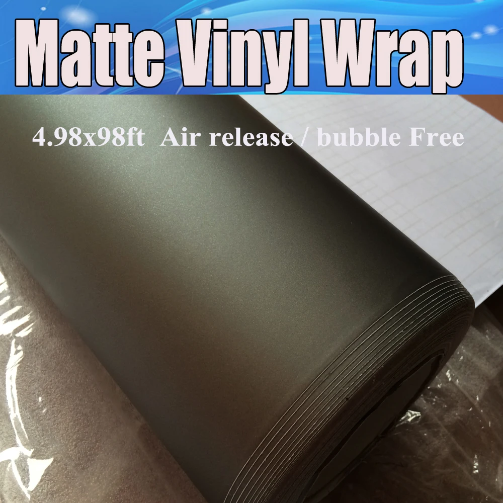 Grey Matte Vinyl Car Wrap Anthracite With Air Bubble Free Dark Gray Metallic Matt Film Vehicle Wrapping size 1.52x30m/Roll
Grey Matte Vinyl Car Wrap Anthracite With Air Bubble Free Dark Gray Metallic Matt Film Vehicle Wrapping size 1.52x30m/Roll