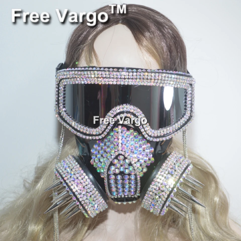 Holographic Burning Man Rhinestone Goggles Streampunk Rivet Mask Halloween Rave Stage Costumes Cosplay Festival Clothes Outfit
Holographic Burning Man Rhinestone Goggles Streampunk Rivet Mask Halloween Rave Stage Costumes Cosplay Festival Clothes Outfit