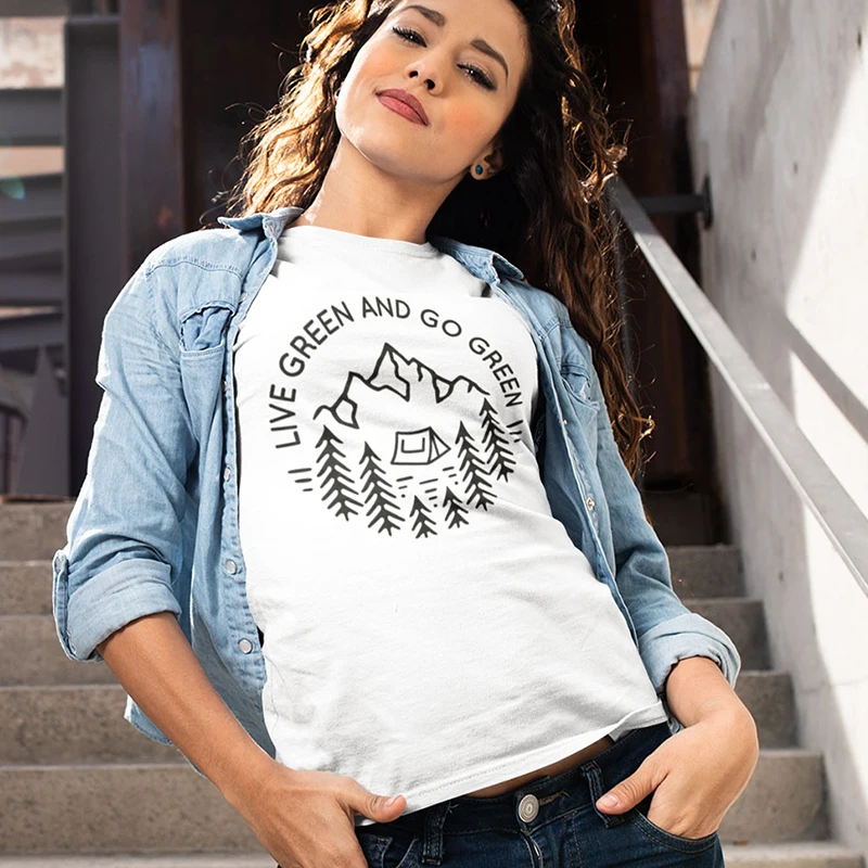 Live Green Go Green T Shirt Save Earth Nature Tshirt Ecology Hope Shirts Friendly Cotton Tees Women Casual Tops Summer Drop Ship
Live Green Go Green T Shirt Save Earth Nature Tshirt Ecology Hope Shirts Friendly Cotton Tees Women Casual Tops Summer Drop Ship