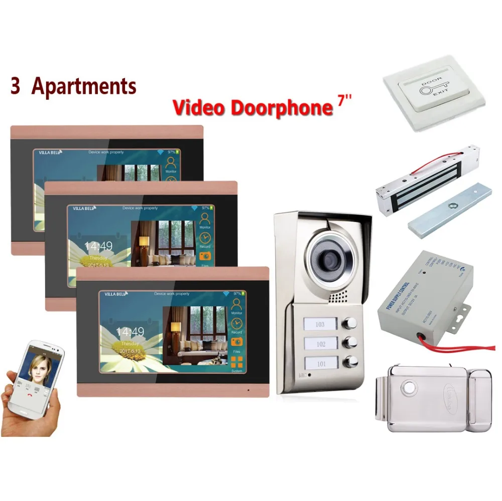 Home set Touch Button 7" 3/4/5/6 Apartment/Family Video Door Phone Intercom System RFID IR-CUT HD 1000TVL Camera+Electric Lock
Home set Touch Button 7" 3/4/5/6 Apartment/Family Video Door Phone Intercom System RFID IR-CUT HD 1000TVL Camera+Electric Lock