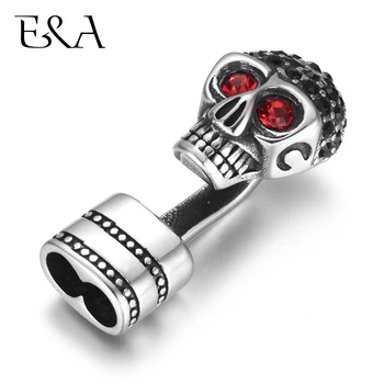 Stainless Steel Leather Cord Clasp Hook 5mm Hole Red Eyes Skull End Cap Connector for Men Bracelets Jewelry Making DIY Wholesale
Stainless Steel Leather Cord Clasp Hook 5mm Hole Red Eyes Skull End Cap Connector for Men Bracelets Jewelry Making DIY Wholesale