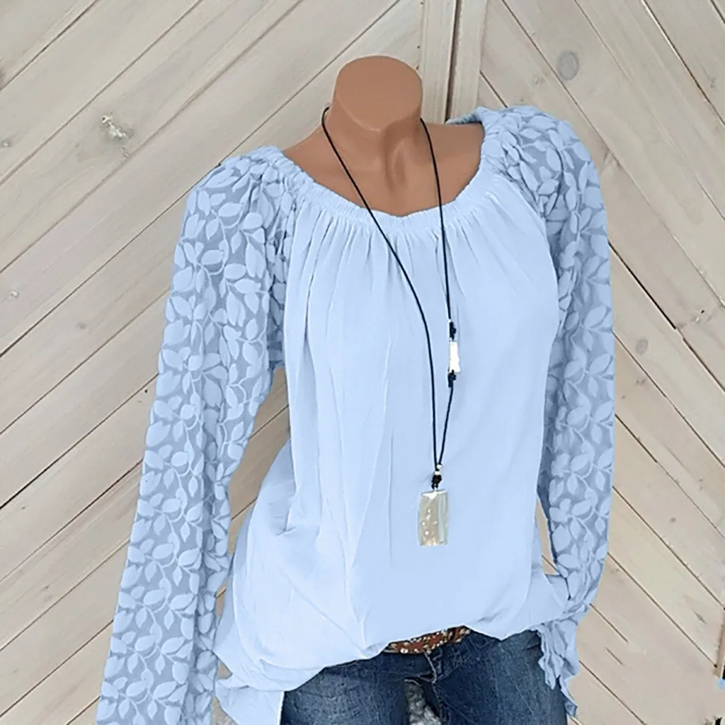 Autumn Vintage Women Plus Size Solid Long Sleeve Lace Patchwork Pullover Tops Shirt Lange Mouwen Chemisier Office Lady Shirt
Autumn Vintage Women Plus Size Solid Long Sleeve Lace Patchwork Pullover Tops Shirt Lange Mouwen Chemisier Office Lady Shirt