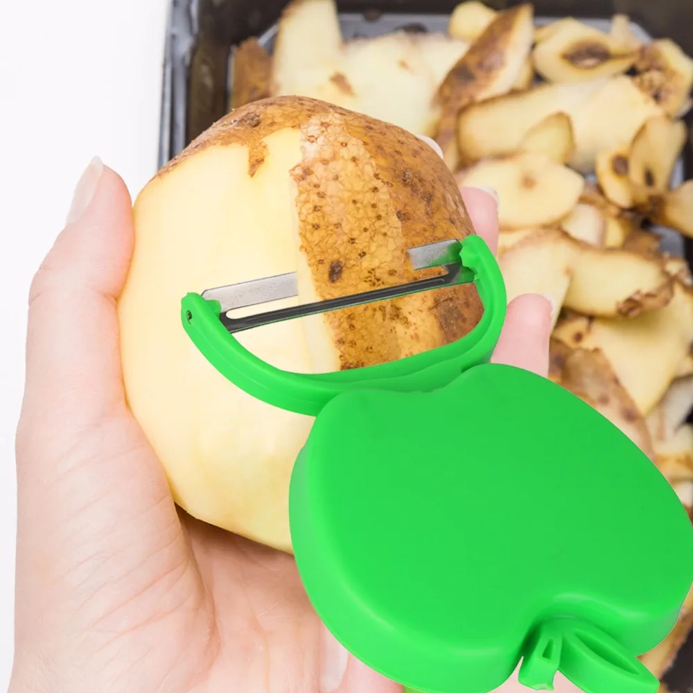 Foldable Fruit Peeler Apple Shape Vegetable Zester Mini Cute Stainless Steel Blades Turnip Slicer Cutter Kitchen Office Gadgets
Foldable Fruit Peeler Apple Shape Vegetable Zester Mini Cute Stainless Steel Blades Turnip Slicer Cutter Kitchen Office Gadgets