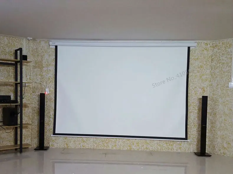 120 Inch 4 to 3 motorized screen pic 1A