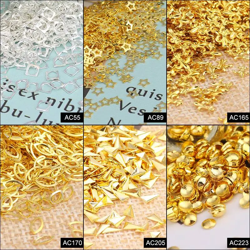 Modelones 50Pcs Triangle Pattern Decoration For Nails Gold Silver Color Rivets For Gel Polish DIY Nail Design Starfish Studs
Modelones 50Pcs Triangle Pattern Decoration For Nails Gold Silver Color Rivets For Gel Polish DIY Nail Design Starfish Studs