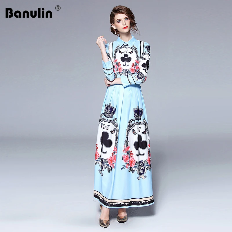 Banulin 2018 New Autumn Runway High Quality Print Long Shirt Dresses For Womens ladies Maxi Party dress Femme Vestidos robes
Banulin 2018 New Autumn Runway High Quality Print Long Shirt Dresses For Womens ladies Maxi Party dress Femme Vestidos robes