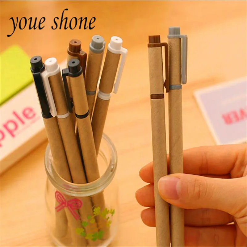 youe shone 1 PCS 0.5mmblack gel pen Simple and environmentally friendly kraft paper shell Learning the essentials of office work
youe shone 1 PCS 0.5mmblack gel pen Simple and environmentally friendly kraft paper shell Learning the essentials of office work