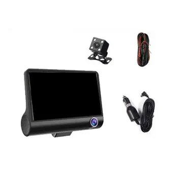 4 Inch Driving Recorder Three Lenses Before And After Three Recordings Inside And Outside Video Night Vision Recorder
4 Inch Driving Recorder Three Lenses Before And After Three Recordings Inside And Outside Video Night Vision Recorder