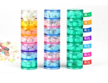 

Seven Days A Week And Receive Case With Mini Kit Portable Pcs Small Seal Points Medicine Container Pills Pill Box Storage