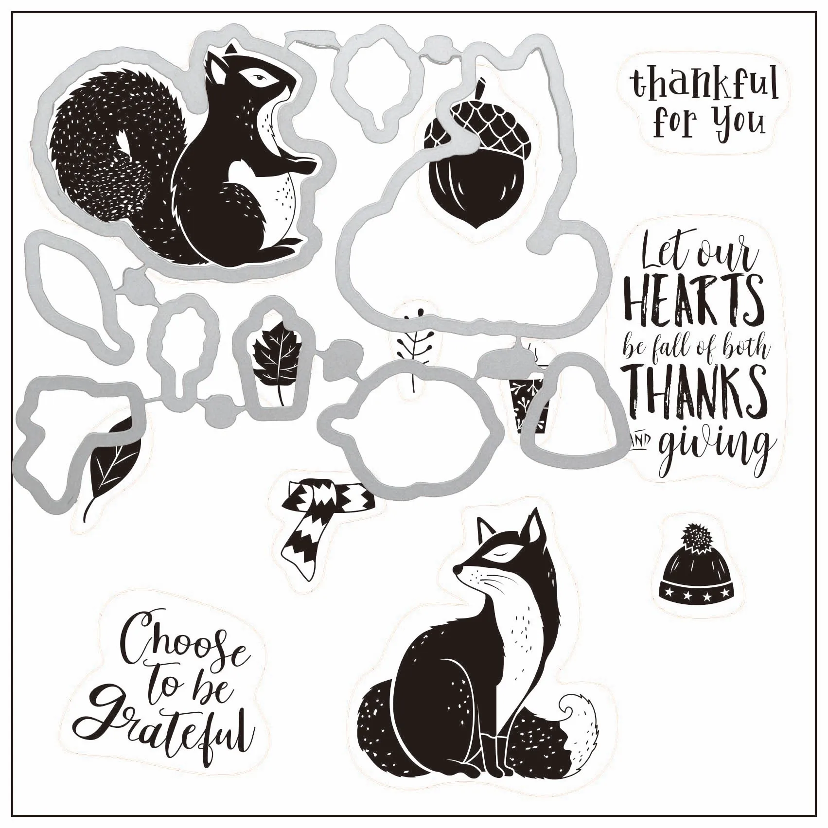 Graceful fox transparent clear stamp/coordinating die for DIY Scrapbooking/Card Making/Kids Christmas Fun Decoration Supplies
Graceful fox transparent clear stamp/coordinating die for DIY Scrapbooking/Card Making/Kids Christmas Fun Decoration Supplies