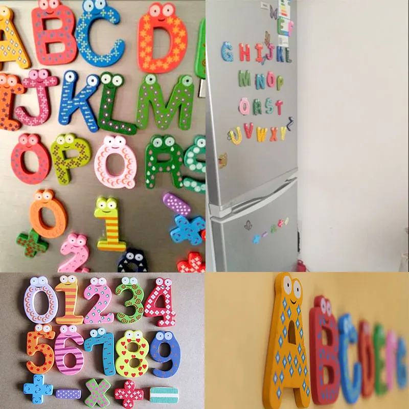 Colorful Cartoon Wooden Letters Numbers Refrigerator Fridge Magnets Teaching Alphabet Kid Digital Math Toy Home Decor 7H0010
Colorful Cartoon Wooden Letters Numbers Refrigerator Fridge Magnets Teaching Alphabet Kid Digital Math Toy Home Decor 7H0010