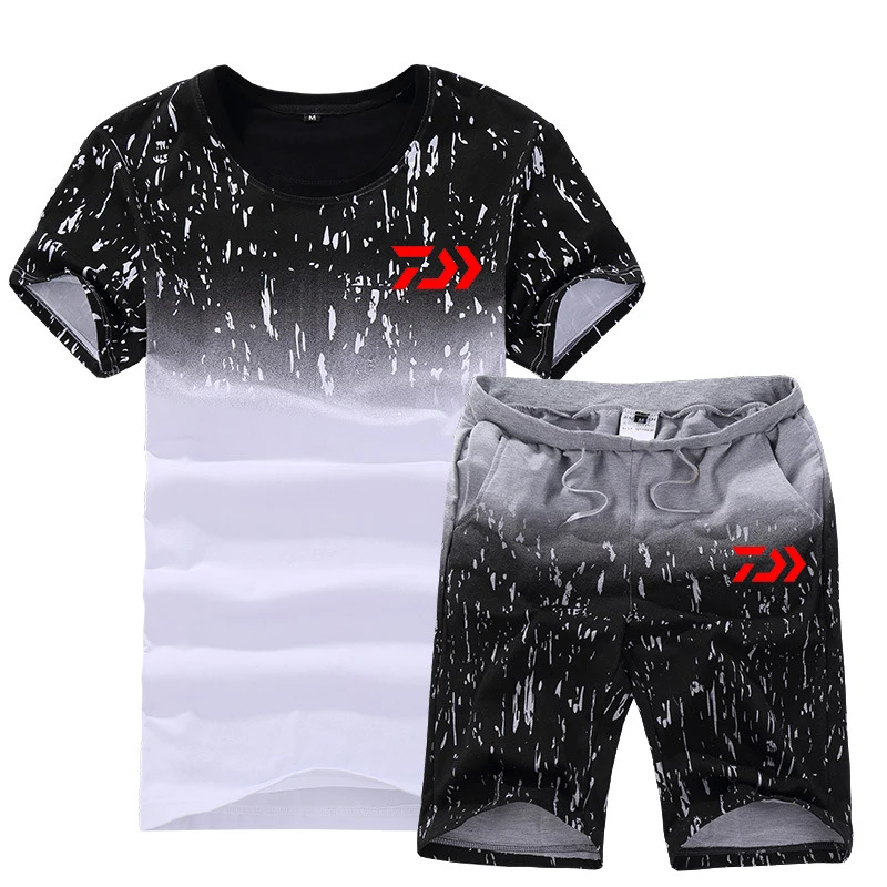 Summer Daiwa Set Men Brand New Causal Fishing Suits Short Sleeve 2PCS T Shirt + Shorts Fashion Tracksuit Men Fishing Clothing
Summer Daiwa Set Men Brand New Causal Fishing Suits Short Sleeve 2PCS T Shirt + Shorts Fashion Tracksuit Men Fishing Clothing