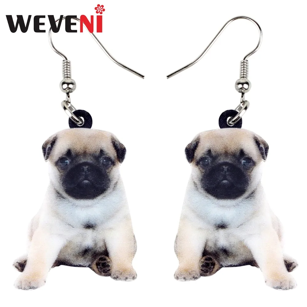 WEVENI Accessory Acrylic Sweet Pug Dog Puppy Earrings Dangle Drop Cute Animal Jewelry For Women Girls Bijoux Gift Party Charms
WEVENI Accessory Acrylic Sweet Pug Dog Puppy Earrings Dangle Drop Cute Animal Jewelry For Women Girls Bijoux Gift Party Charms
