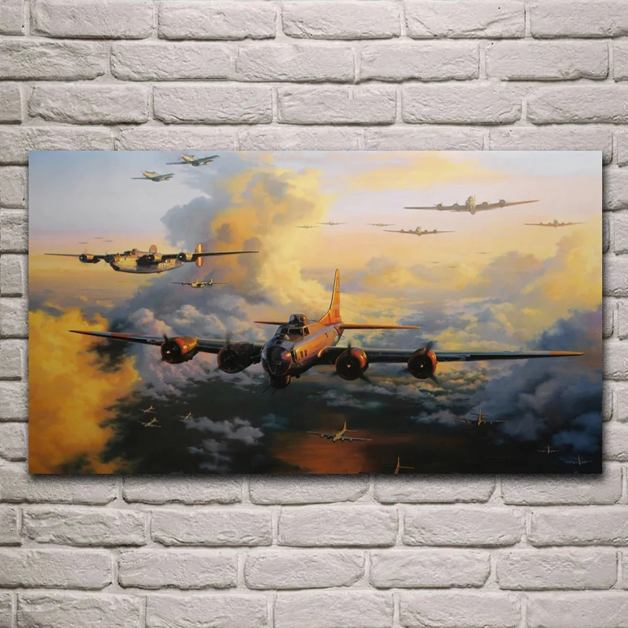 Военный Boeing B-17 летающая крепость бомбардировщик украшение для гостиной домашний