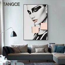 Abstract Gothic Girl Canvas Painting Black Lips Wall Art for Living Room Tableau Decoration Salon Gothic Poster and Print Decor
Abstract Gothic Girl Canvas Painting Black Lips Wall Art for Living Room Tableau Decoration Salon Gothic Poster and Print Decor