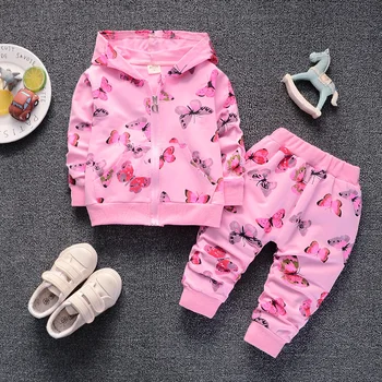 BibiCola baby girls spring autumn clothes set fashion infant kids clothing butterfly pattern printing jacket+pants newborn suits
BibiCola baby girls spring autumn clothes set fashion infant kids clothing butterfly pattern printing jacket+pants newborn suits