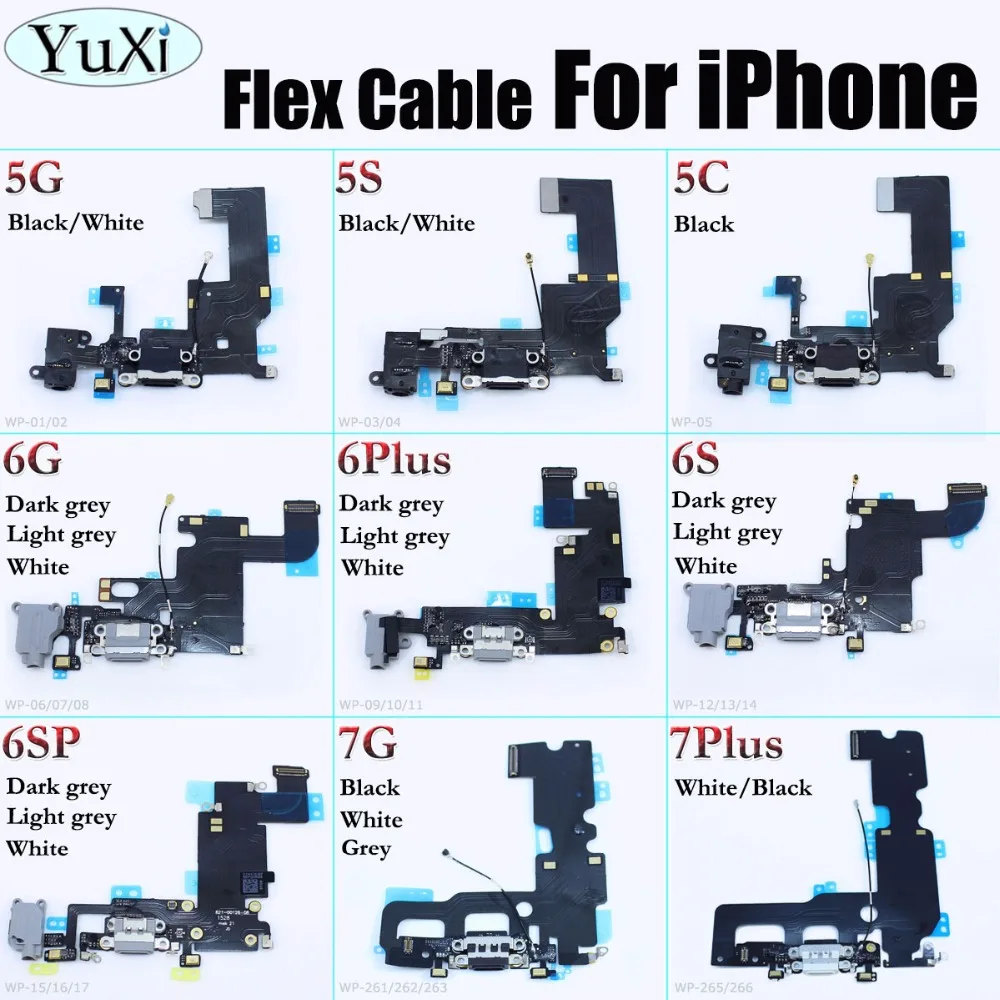 Кабель для зарядки и передачи данных YuXi iPhone 5 5c 6 6s 6plus 6SP 7 7Plus док-станция с