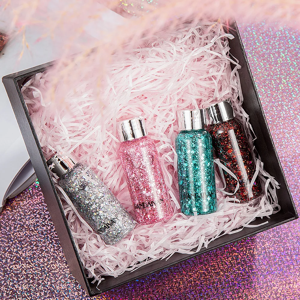 HANDAIYAN Eyeshadow Glitter Gel Cream Body Hair Face Eye Glitter Flash Heart Loose Sequins Pigment Cream Festival Decor
HANDAIYAN Eyeshadow Glitter Gel Cream Body Hair Face Eye Glitter Flash Heart Loose Sequins Pigment Cream Festival Decor
