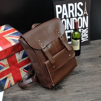 Crazy Horse Leather Backpacks for Teenage Girls Vintage School Book Bag Multi Functional Waterproof Laptop Backpack Mochilas Men
Crazy Horse Leather Backpacks for Teenage Girls Vintage School Book Bag Multi Functional Waterproof Laptop Backpack Mochilas Men