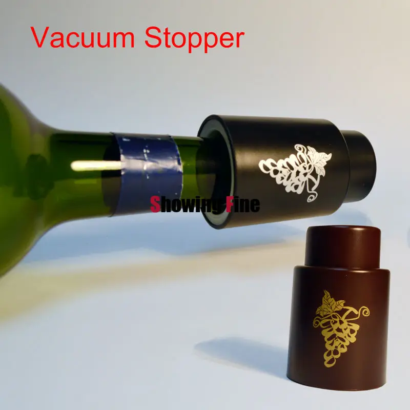 

4pcs/lot Vacuum Wine Stopper Pump and Sealer Combination All in One Silicone Plug Gift Box Packing Free Shipping