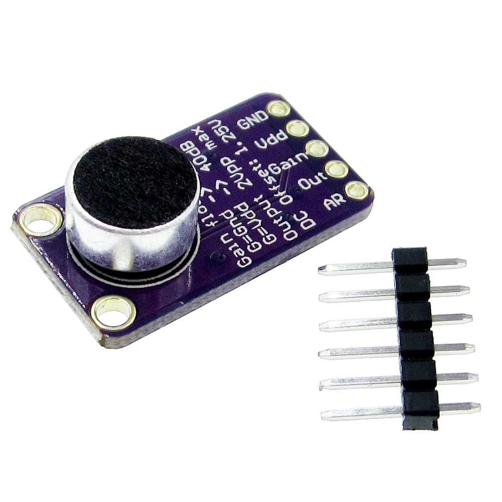 MAX9814 Microphone AGC Amplifier Board Module Auto Gain Control Programmable Attack and Release Ratio Low THD
MAX9814 Microphone AGC Amplifier Board Module Auto Gain Control Programmable Attack and Release Ratio Low THD