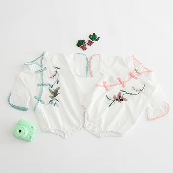 2019 Summer Baby Rompers Chinese Style Cheongsam Short-sleeved Kimono Cotton Rompers Toddler Girl Clothes
2019 Summer Baby Rompers Chinese Style Cheongsam Short-sleeved Kimono Cotton Rompers Toddler Girl Clothes